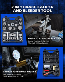 Orion Motor Tech caliper compressor detail showing strong spindle for safe compression
