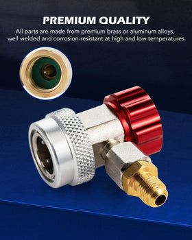 Orion Motor Tech can tap mounted to refrigerant can demonstrating easy attachment and controlled dispensing