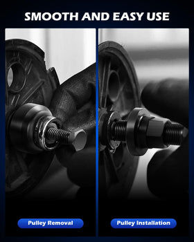 Orion Motor Tech disconnect tool being used on a pump, demonstrating safe, damage-free removal