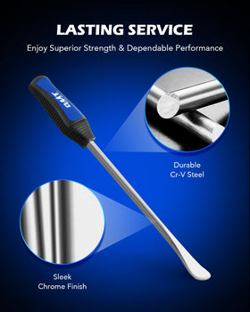 Orion Motor Tech spoon next to ruler for scale showing extended leverage advantage