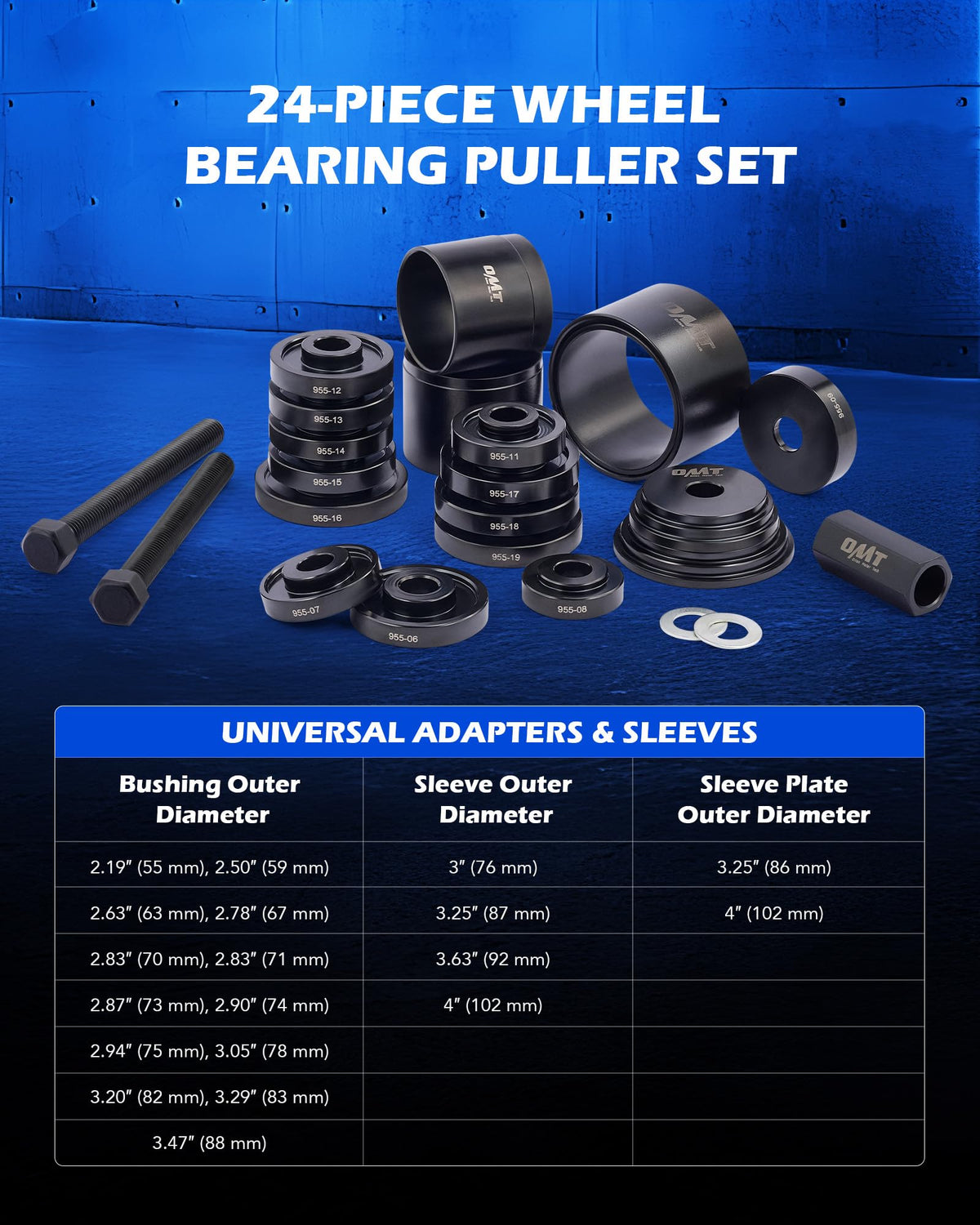 Orion Motor Tech close-up of heat-treated sliding screw and matching sleeve for smooth bearing pressing