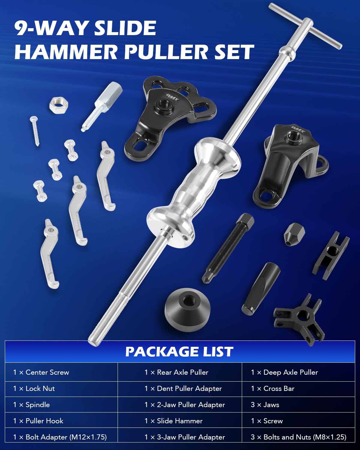 Orion Motor Tech close-up of handle and threaded shaft for secure use