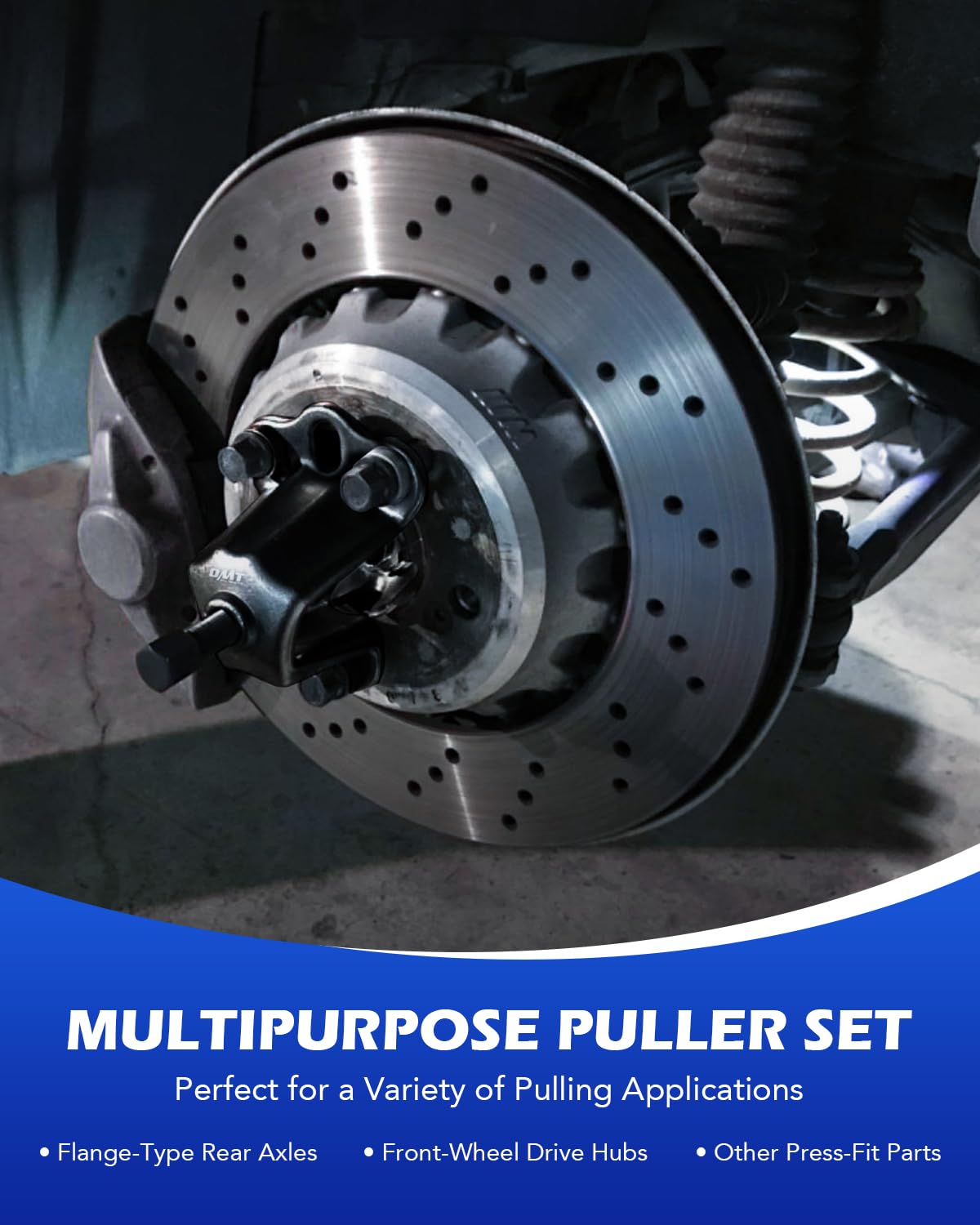 Orion Motor Tech arranged jaws and pullers showing versatile configurations