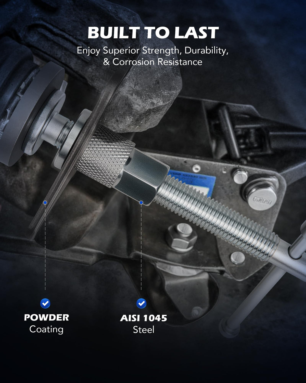 Orion Motor Tech full toolkit beside car wheel giving scale and storage idea