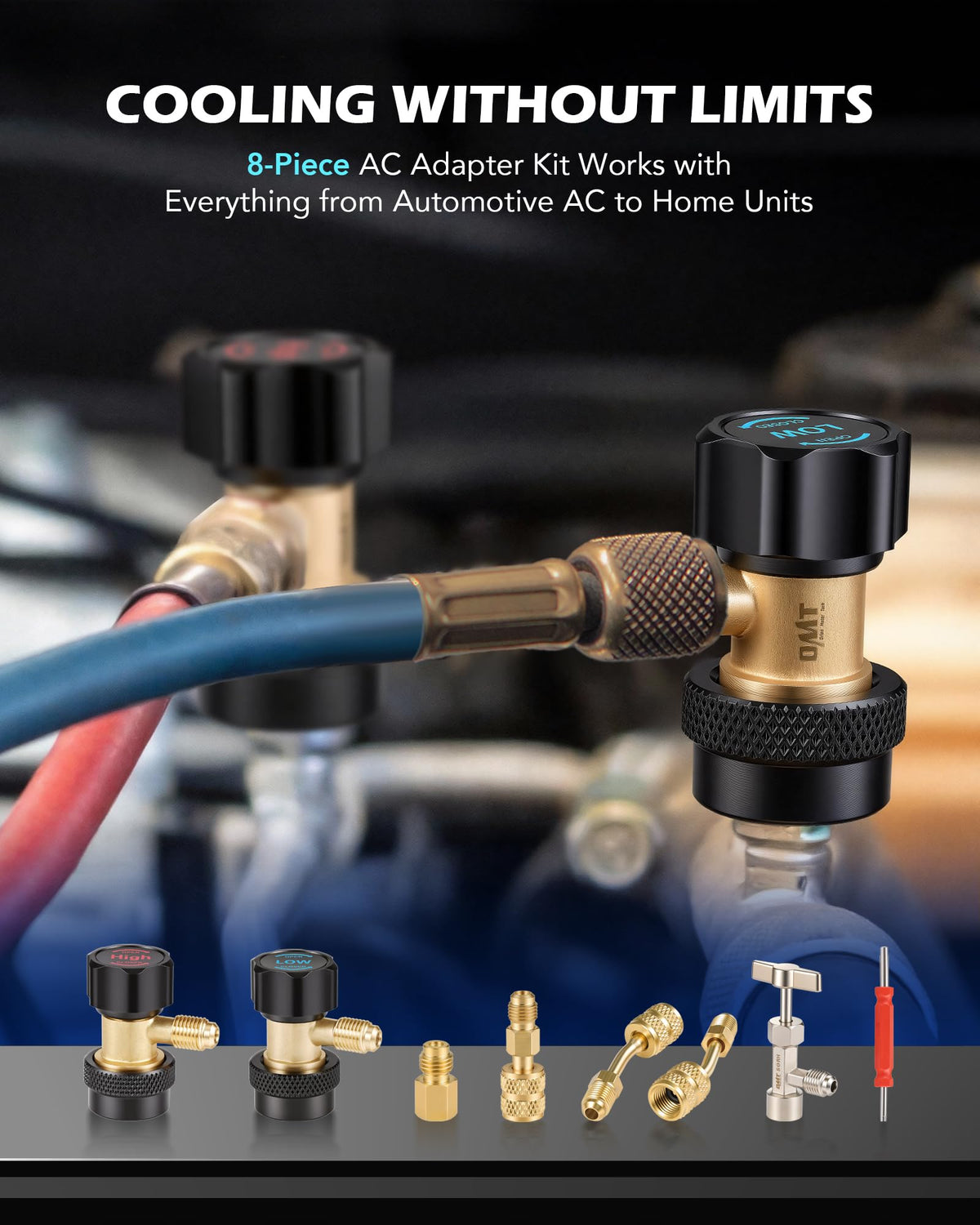 Orion Motor Tech unibody 6-ball coupler close-up highlighting leak resistance