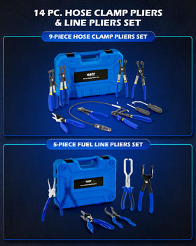 Orion Motor Tech long-reach plier accessing recessed hose clamp benefit