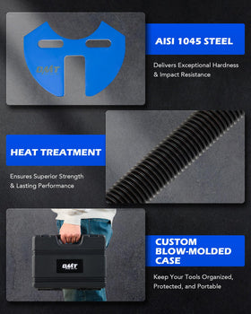 Orion Motor Tech tools beside ruler showing compact size for workshop convenience