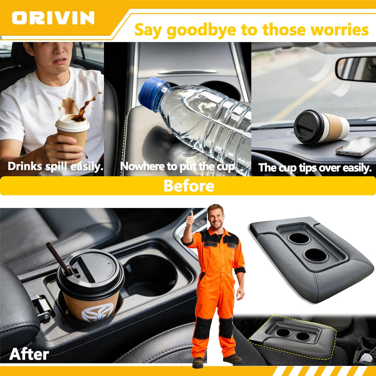ORIVIN lid next to ruler showing exact size and scale for confident fit
