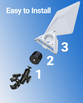 ORLN'K mounted on yacht rail enabling reliable marine internet access