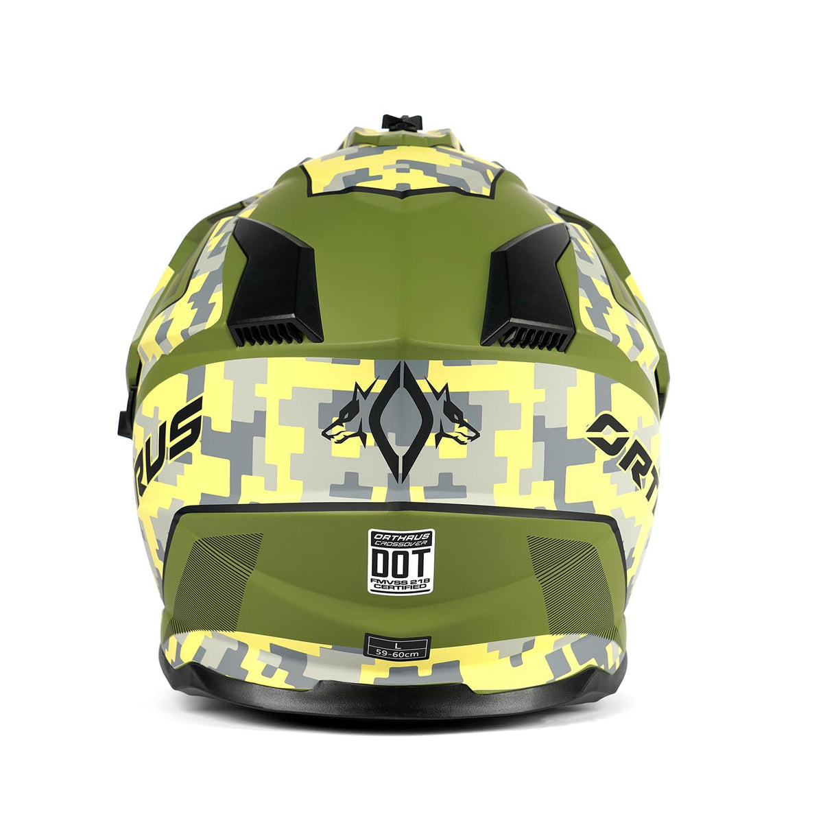 Orthrus helmet in use on trail demonstrating secure comfortable wear