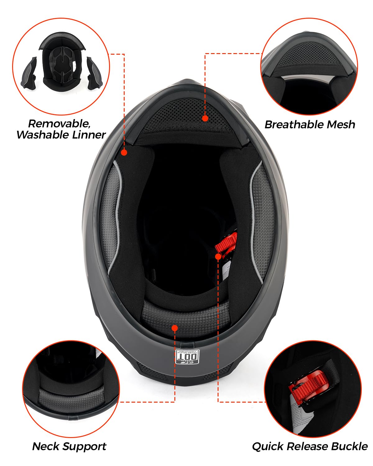 Orthrus helmet beside gloves showing size and scale for realistic comparison