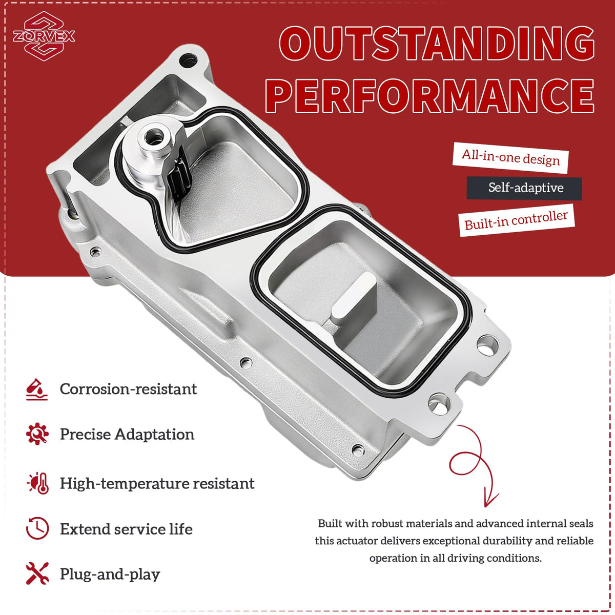 Orvex actuator mounted on Holset turbo demonstrating correct fitment benefit