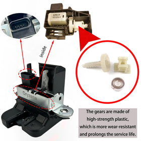 Oryzena actuator gear and plunger detail highlighting durable construction