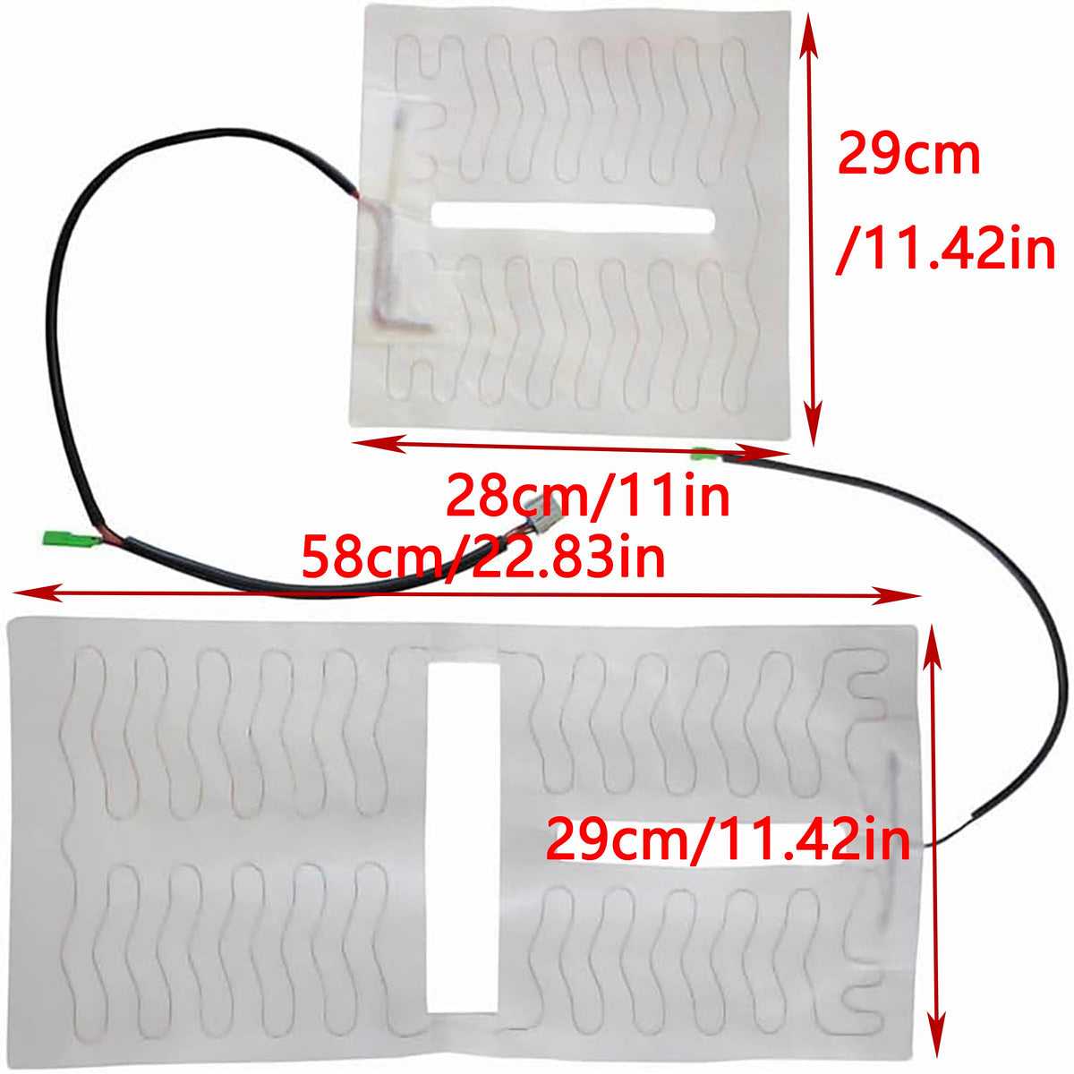 OSCTAUS passenger-side lower pad adhered to foam cushion for stable placement