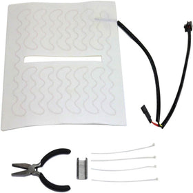 OSCTAUS heater pad next to ruler showing compact size and simple integration