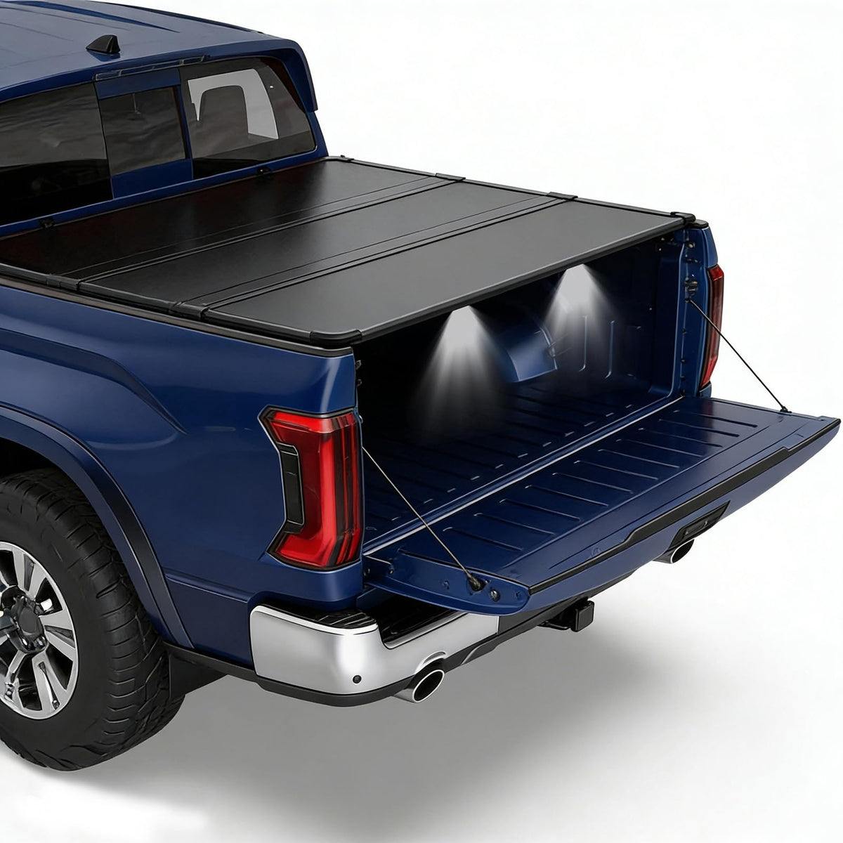 OSIAS front view of closed tonneau cover showing sleek profile and protection