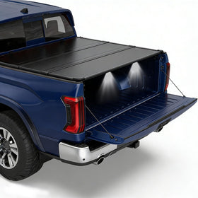 OSIAS front view of closed tonneau cover showing sleek profile and protection