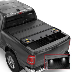 OSIAS front view of tonneau cover protecting bed and cargo