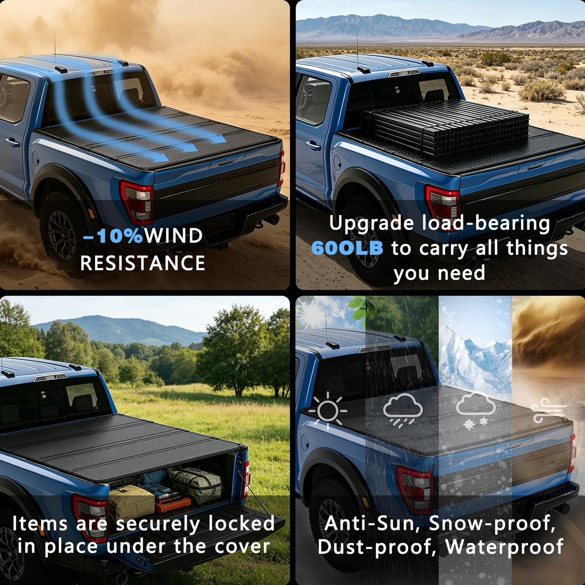 OSIAS built-in LED lights detail for improved bed visibility