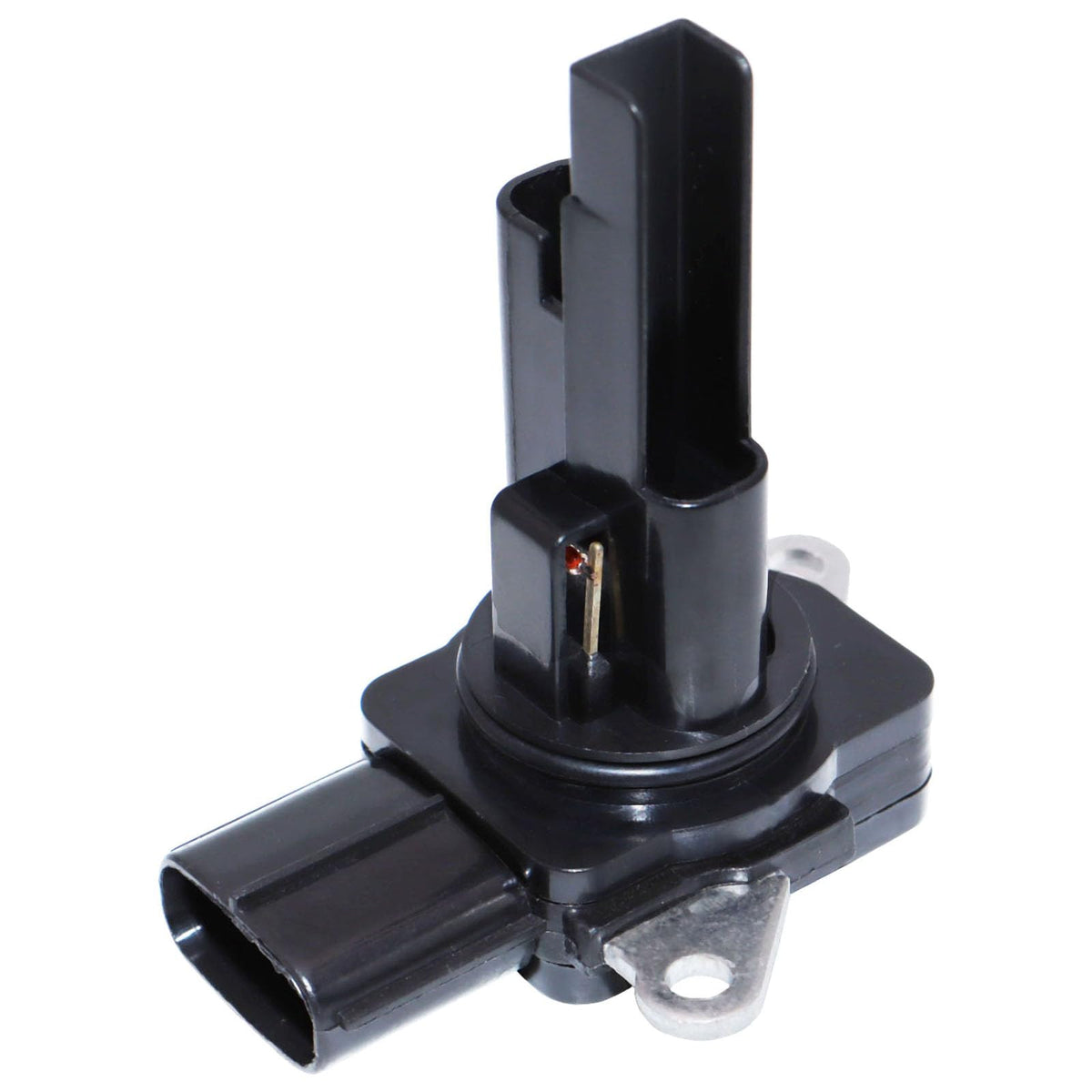 OSKYUO front view of MAF sensor showing mounting and airflow housing for correct fitment