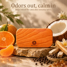 osmerion lifestyle shot on dashboard demonstrating subtle scent enhancement while driving