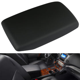 Osompar center console front view showing clean black PU leather and fit