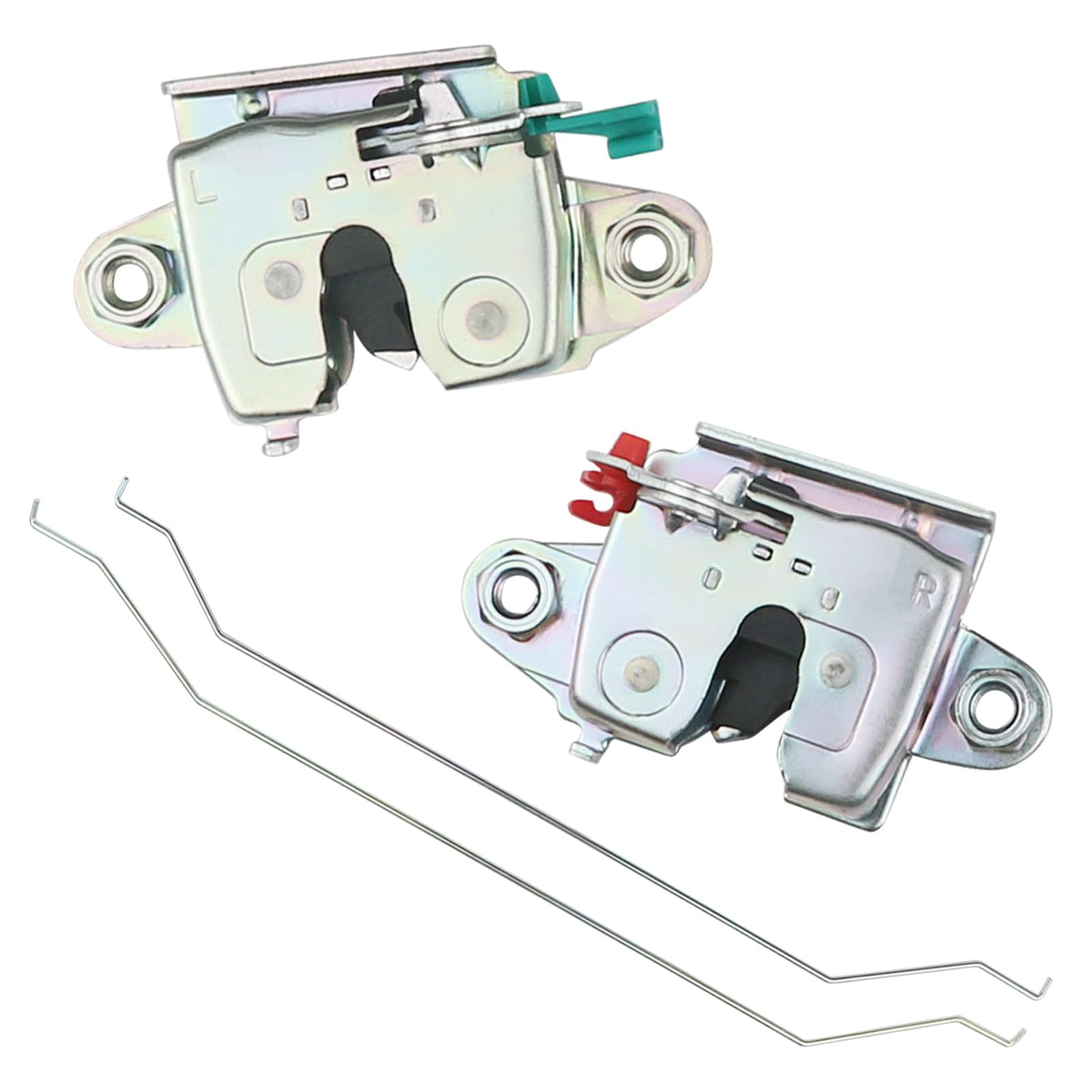 Osompar front view of tailgate latch kit showing parts and fit benefit