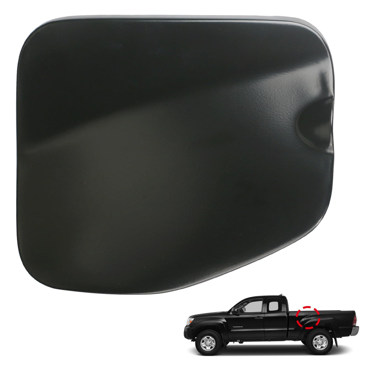 Osompar front view fuel door cover showing clean fit and factory look