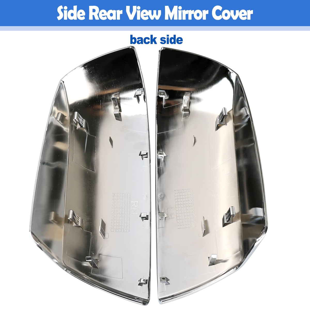 Osompar mirror cover beside hand showing scale and easy-install benefit