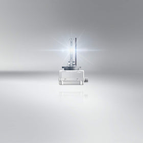 OSRAM D1S beside ruler for scale showing compact design and correct fitment