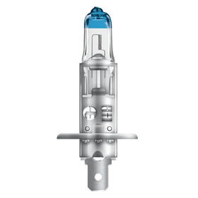 OSRAM Night Breaker Laser close-up of bulb glass and metal base highlighting build quality and precise filament