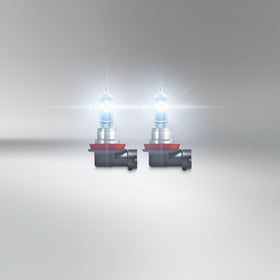 OSRAM NIGHT BREAKER LASER H11 beam lighting a dark road for improved visibility