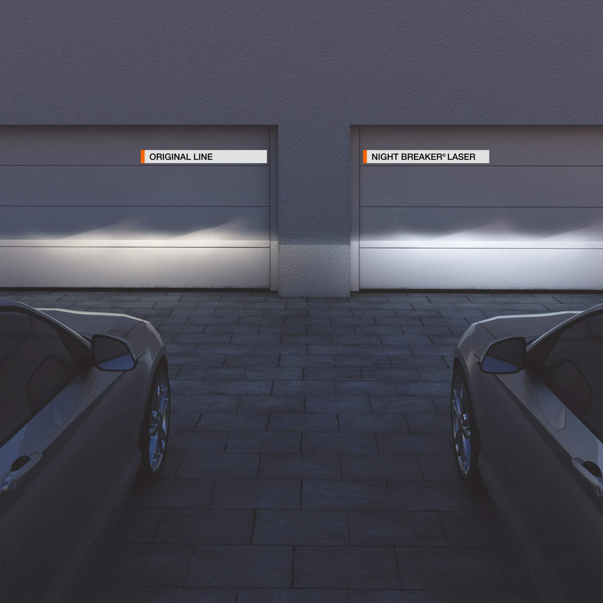 OSRAM NIGHT BREAKER LASER in hand size comparison demonstrating easy fit