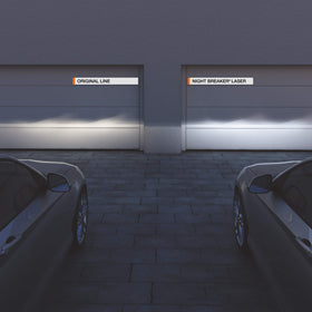 OSRAM NIGHT BREAKER LASER in hand size comparison demonstrating easy fit