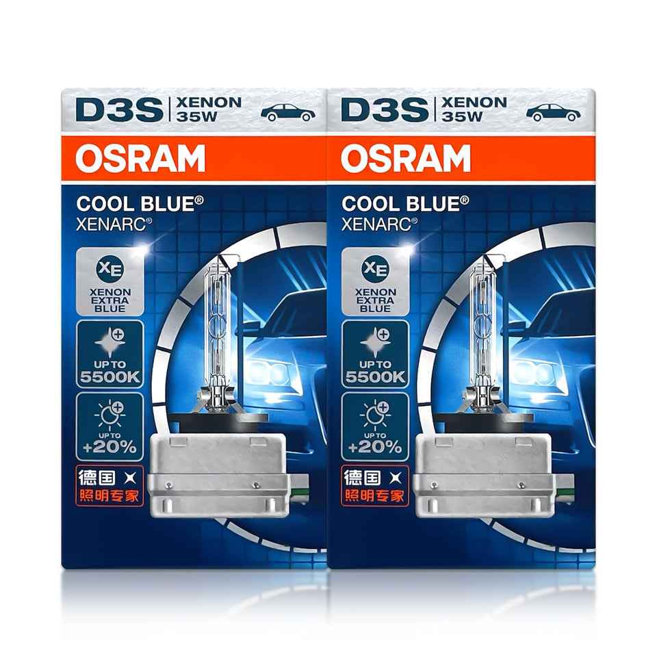 OSRAM Xenarc front packaging showing product identity and OEM quality