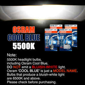 OSRAM Xenarc bulb installed in headlamp showing proper mount and benefit