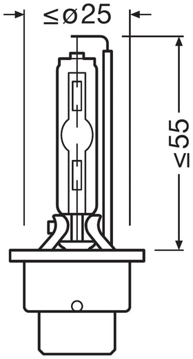 OSRAM Xenarc Night Breaker 220 beam distance comparison illustrating longer reach and safety