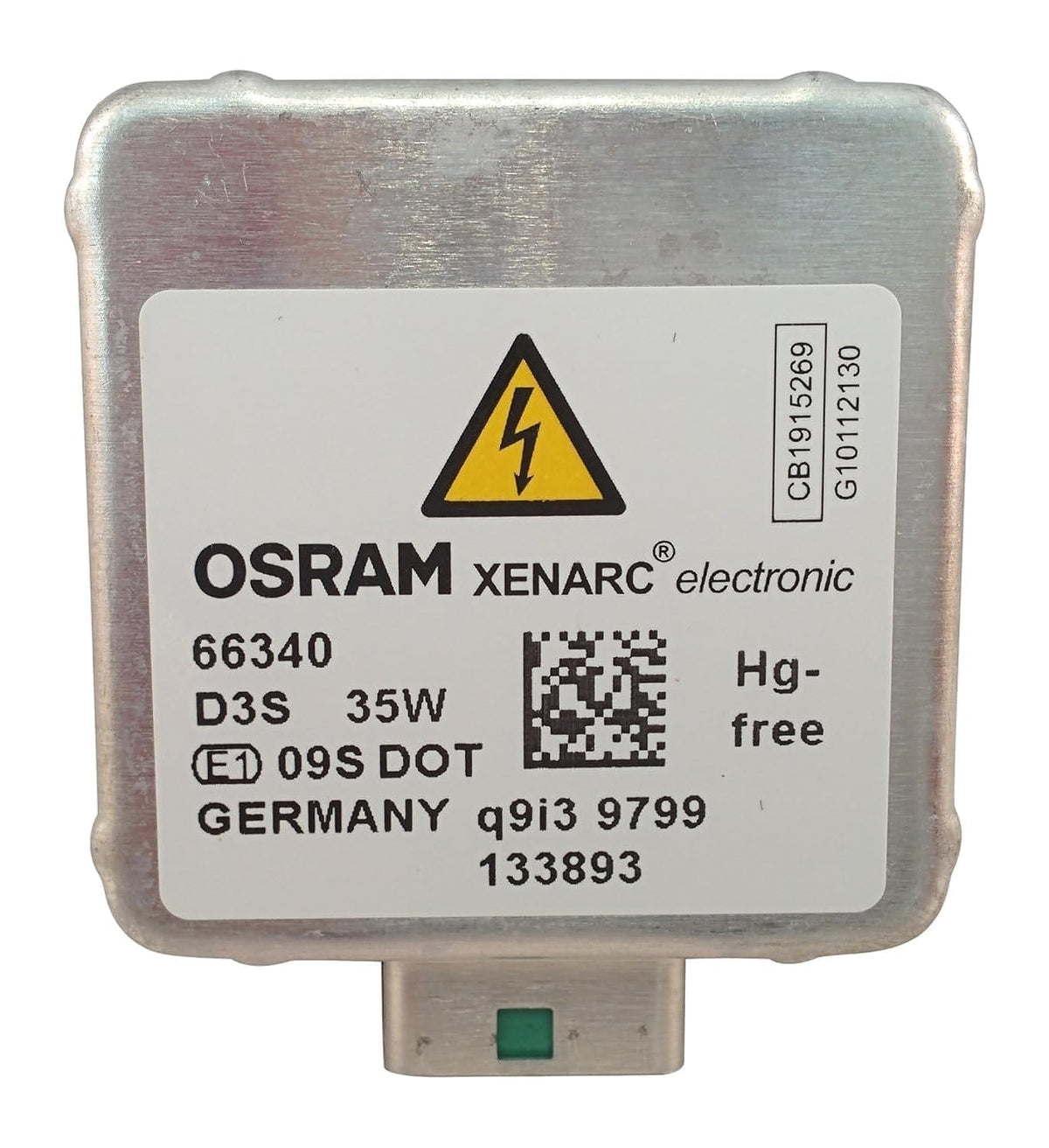OSRAM front packaging showing XENARC ORIGINAL branding and OEM benefit