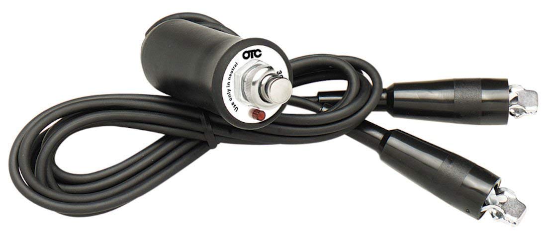 OTC 3650 front view with handle and clips showing safe one-person starting