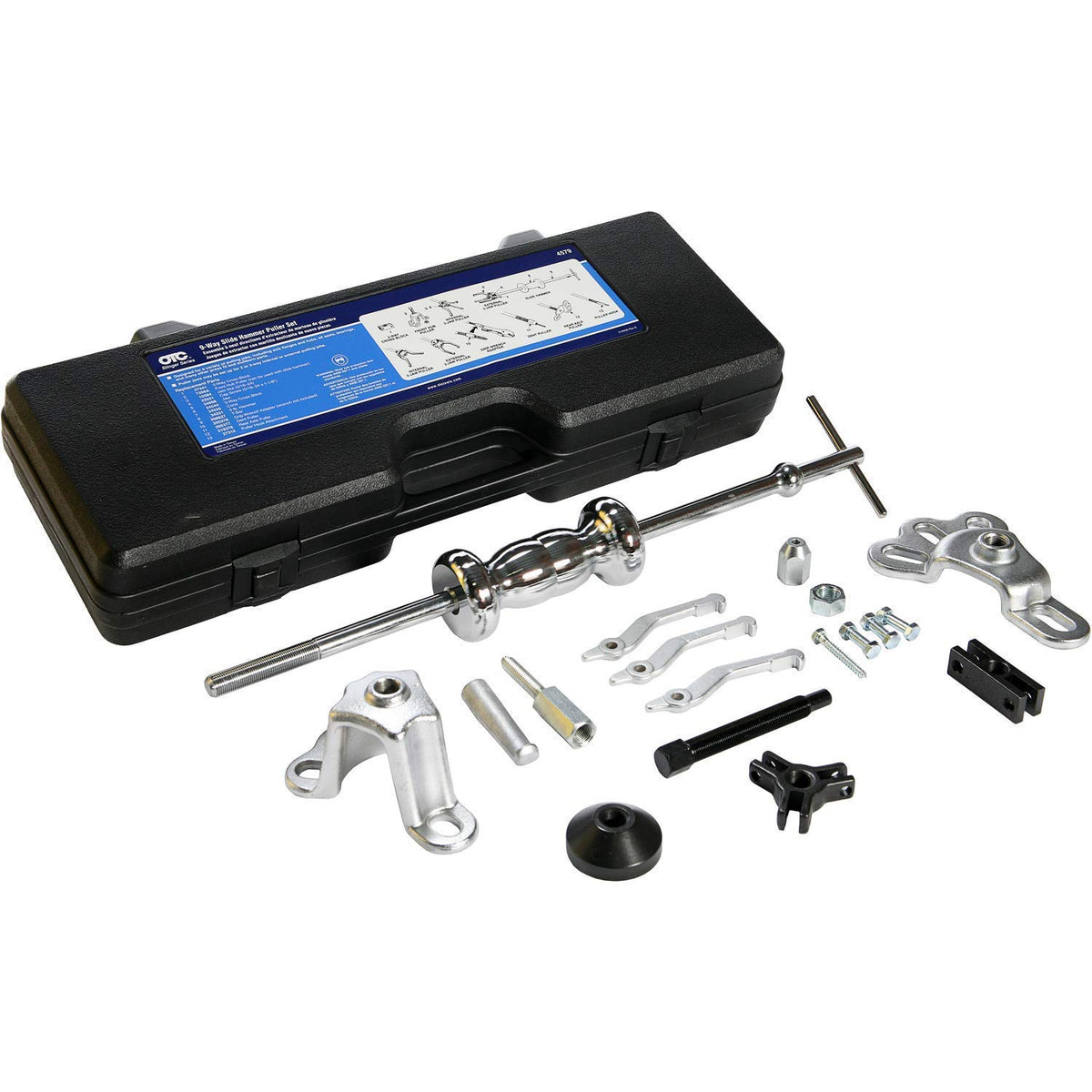 OTC front hub puller in case showing precise hub removal benefit