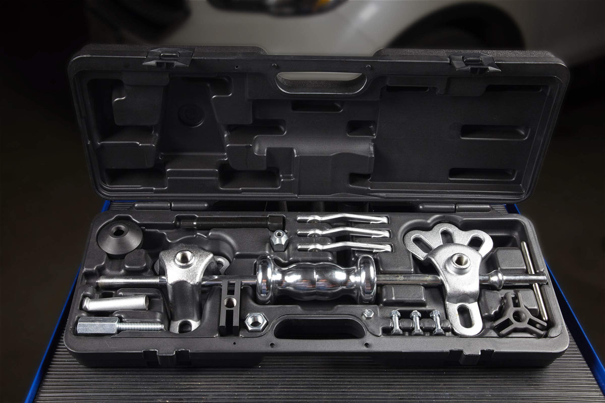 OTC complete toolset organized in blow-molded case for portability