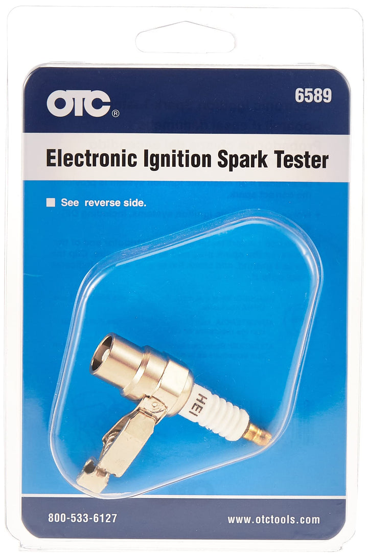 OTC 6589 front view showing tester tip and clip for quick HEI checks