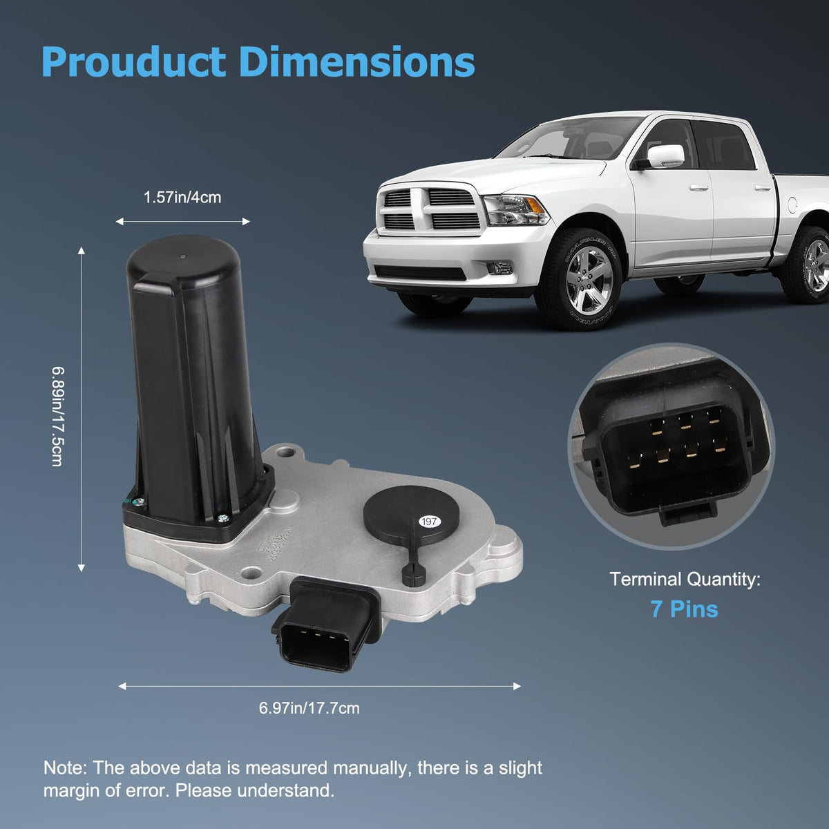 OTO-KAUTOPARTS actuator installed on transfer case demonstrating direct-fit advantage