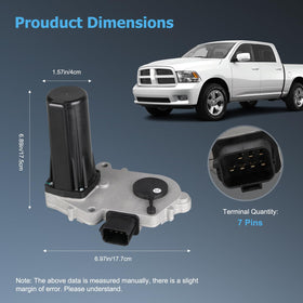 OTO-KAUTOPARTS actuator installed on transfer case demonstrating direct-fit advantage