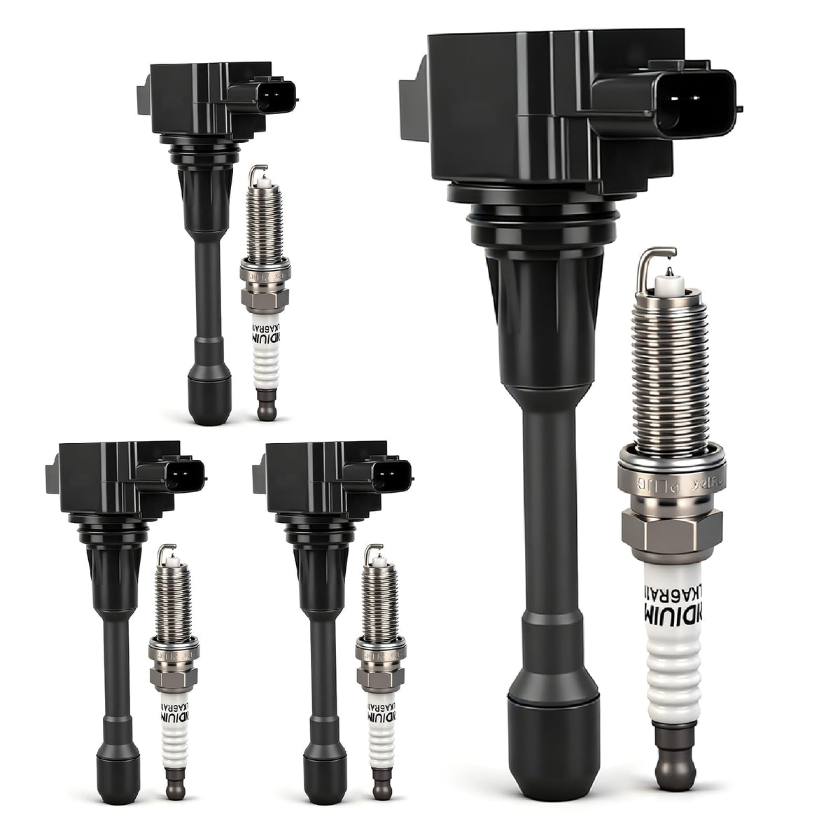 OTO-KAUTOPARTS front packaging showing coil packs and plugs for easy identification and confidence