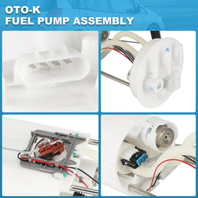 OTO-KAUTOPARTS pump next to hand for scale shows compact durable design benefit
