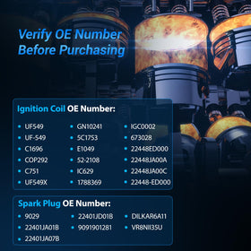 OTO-KAUTOPARTS label showing cross-reference part numbers for easy compatibility check