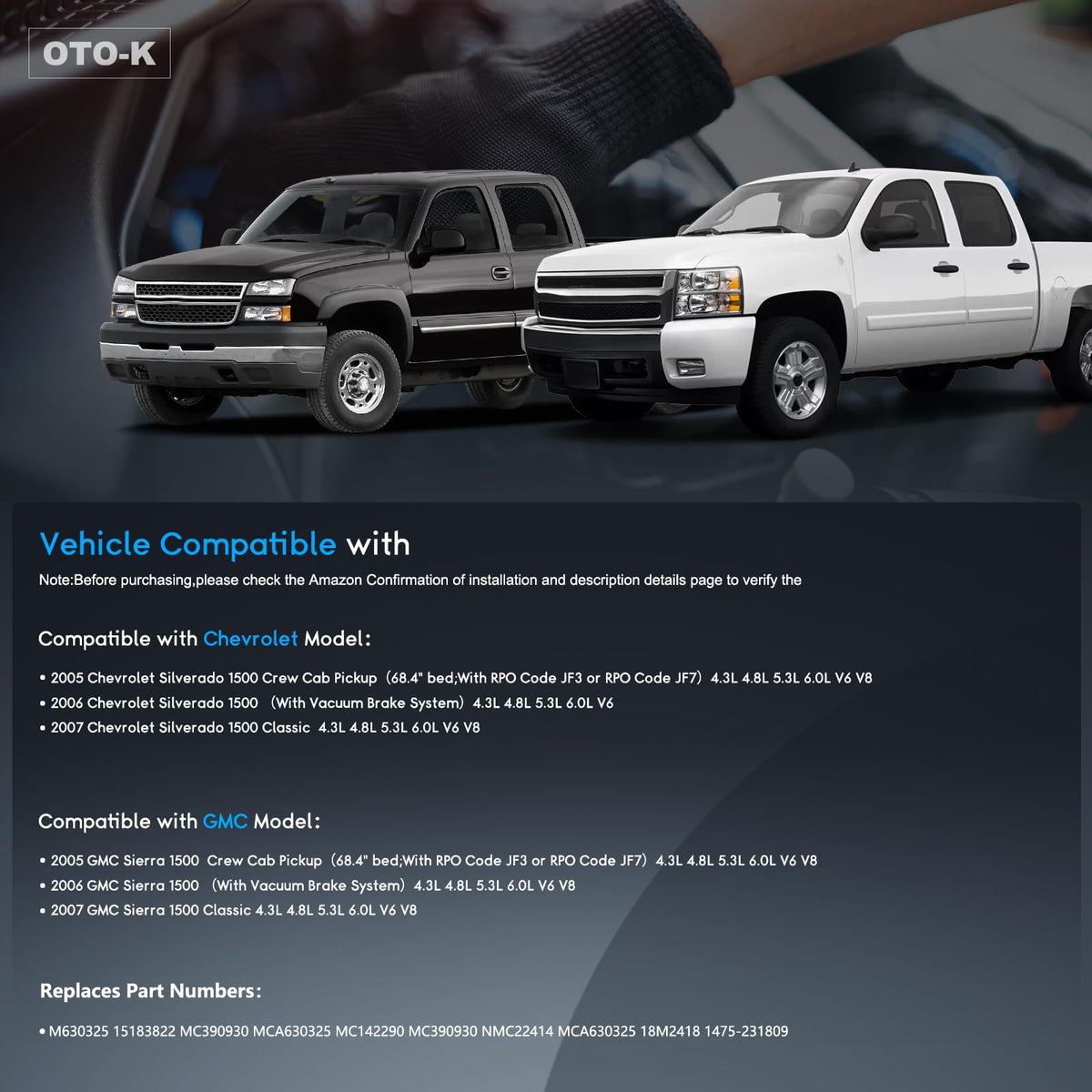 OTO-KAUTOPARTS reservoir and sensor detail for fast plug-and-play replacement