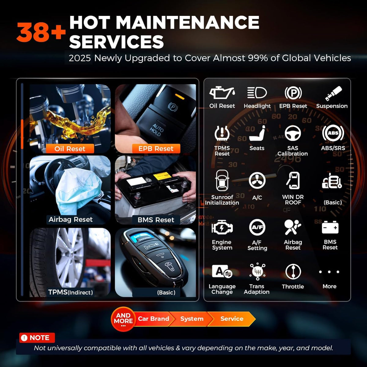 OTOFIX D1 Lite connected in car performing active test to reduce repair time