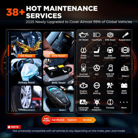 OTOFIX D1 Lite connected in car performing active test to reduce repair time